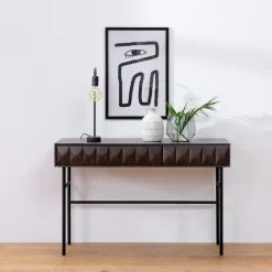 Sidetables-Nordic Home - Magnus eiken sidetable - 117 cm - espresso