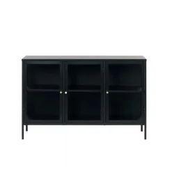 Dressoirs-Nordic Home - Ragnar dressoir - 130 cm - zwart