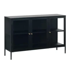 Dressoirs-Nordic Home - Ragnar dressoir - 130 cm - zwart