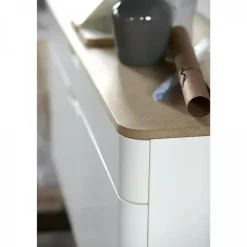 Dressoirs-Nordic Home - Rune dressoir - 140 cm - eikenhout -naturel/wit