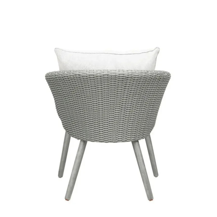 Bistro- & Balkonsets-Nordic Home - Seth bistro set wicker - grijs/hout