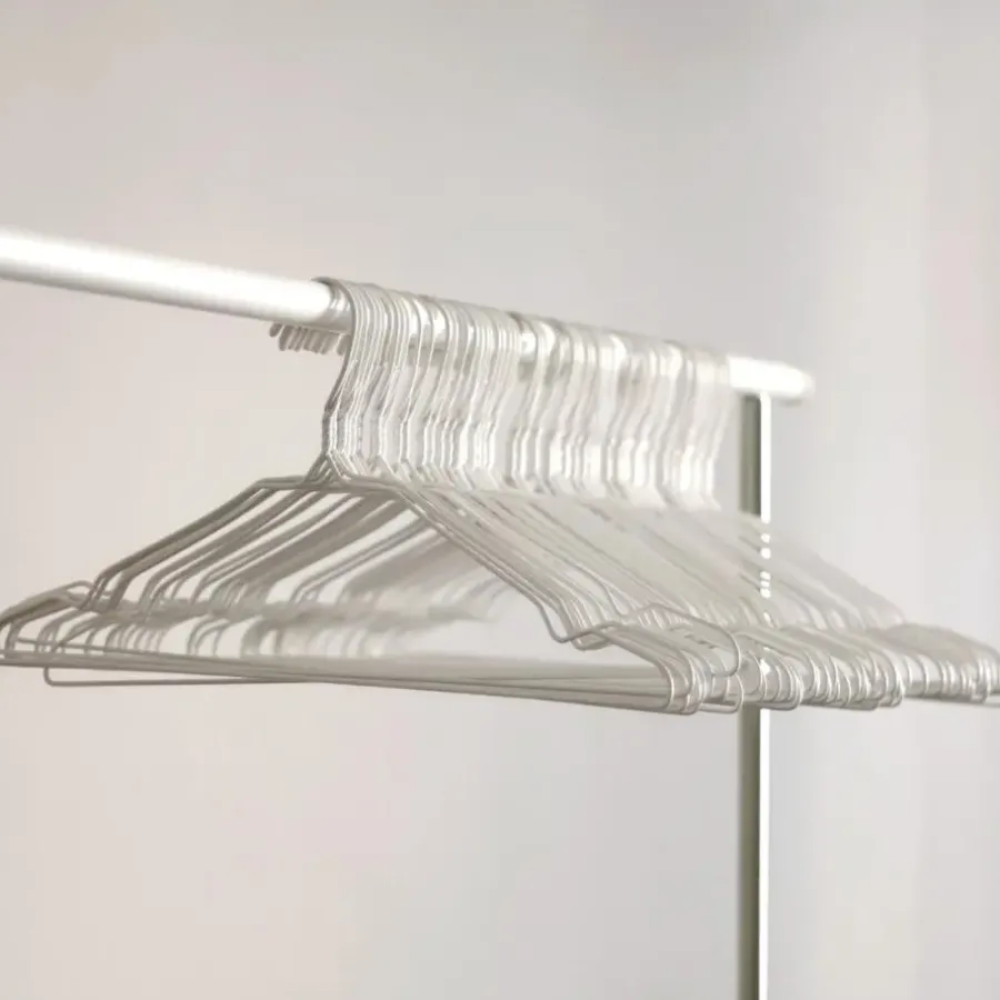 Nordix Kledinghangers set 100 stuks Metaal Zwart Draadhanger Kleerhangers
