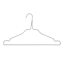 Nordix Kledinghangers set 150 stuks Metaal Zwart Draadhanger Kleerhangers