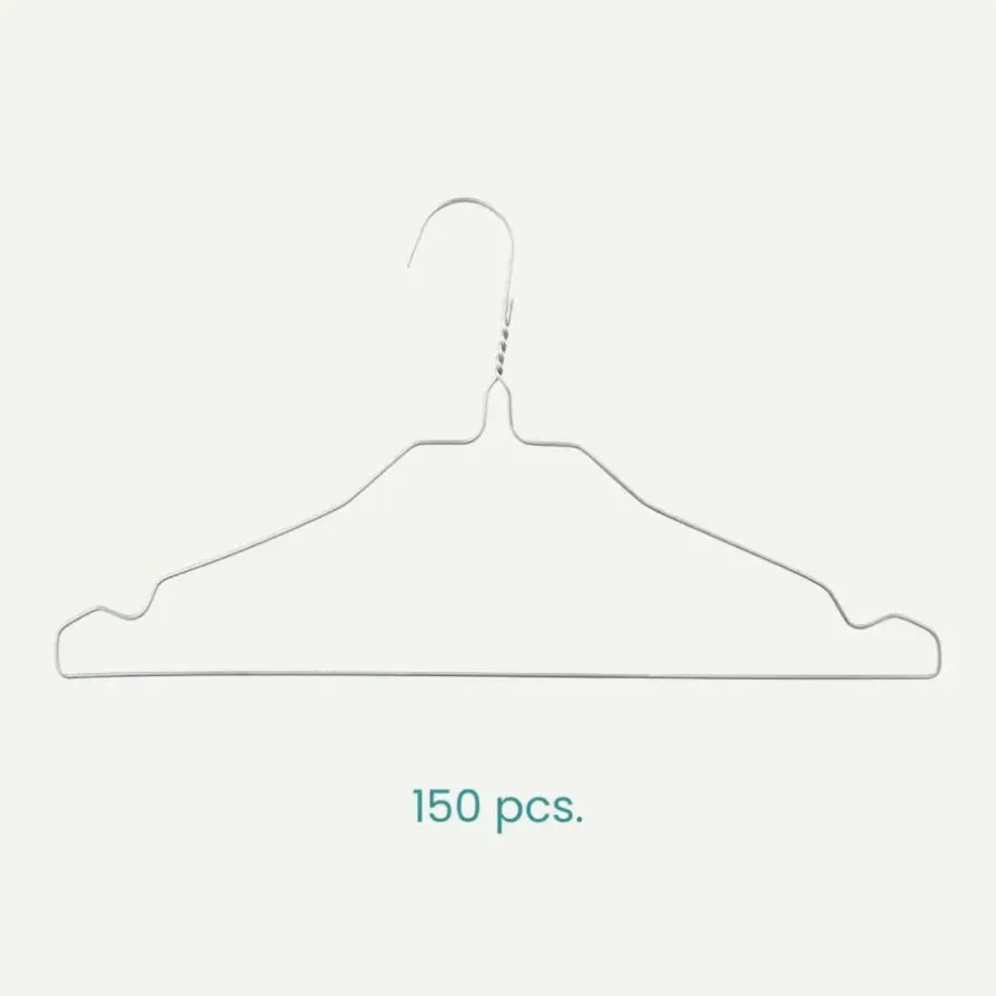 Nordix Kledinghangers set 150 stuks Metaal Draadhanger Kleerhangers