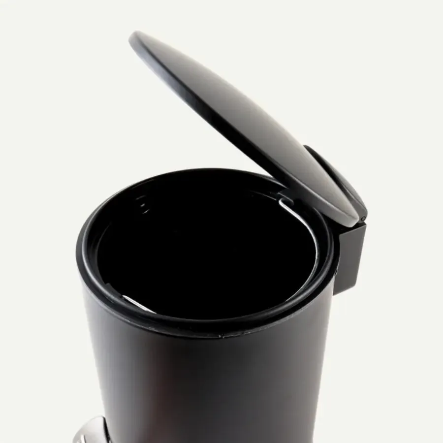 Prullenbakken-Nordix Pedaalemmer 3 Liter Badkamer Toilet Zwart Metaal