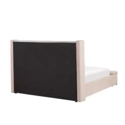 Beliani NOYERS - Bed met opbergruimte - Roze - 160 x 200 cm - Fluweel