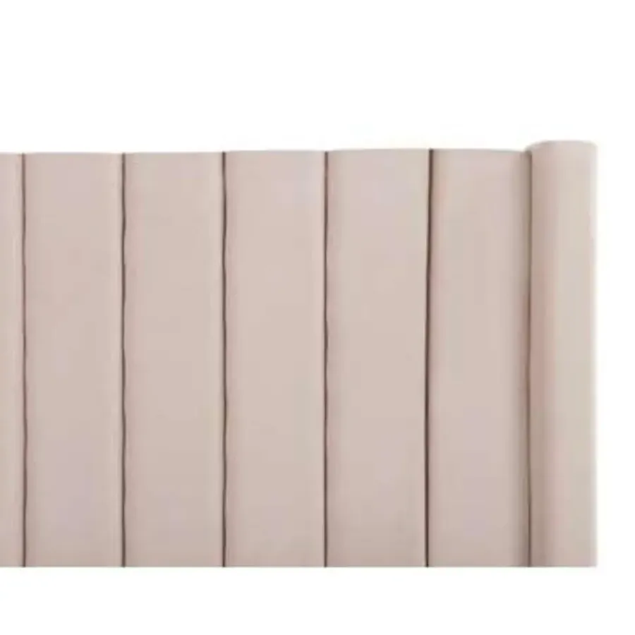 Beliani NOYERS - Bed met opbergruimte - Roze - 160 x 200 cm - Fluweel