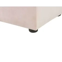 2-Persoons Bedden-Beliani NOYERS - Bed met opbergruimte - Roze - 180 x 200 cm - Fluweel