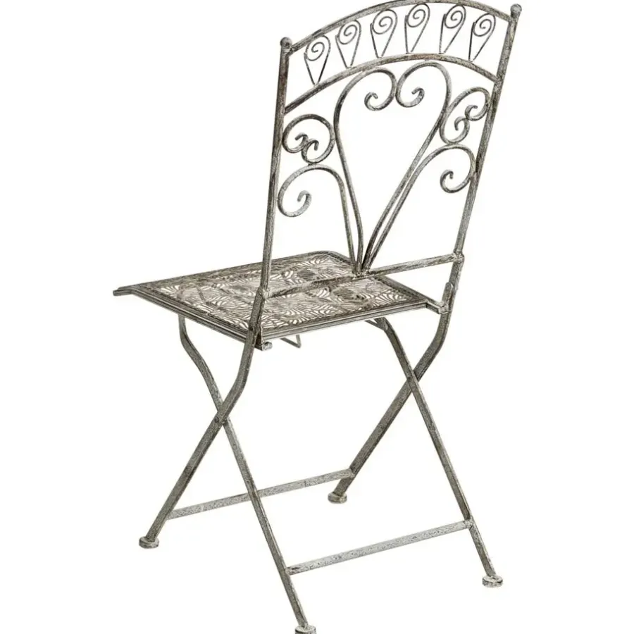 Leen Bakker NURRA - Set van 2 tuinstoelen - Grijs - IJzer