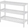 O'DADDY Bamboe Schoenenrek - 3 Laags - Voor 12 Paar - Wit - 70x26x55 cm