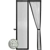 O'DADDY Deurgordijn Deluxe FIBER - Magnetisch Vliegengordijn 100x240 Zwart