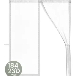 Raam En Deurhorren-O'DADDY Deurgordijn Deluxe FIBER 184x230 - Magnetisch Vliegengordijn Wit