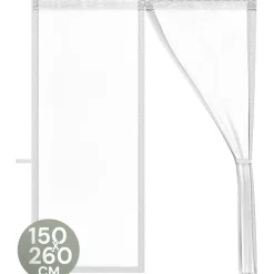 Raam En Deurhorren-O'DADDY Deurgordijn Deluxe FIBER 150x260 - Magnetisch Vliegengordijn Wit
