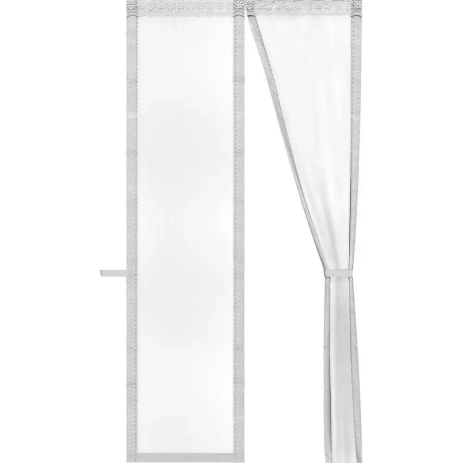 Raam En Deurhorren-O'DADDY Deurgordijn Deluxe FIBER 184x260 - Magnetisch Vliegengordijn Wit