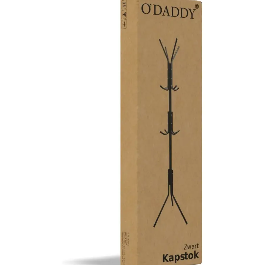 Kapstokken-O'DADDY ® Kapstok Staand - Opbergrek - 12 Haken - Vrijstaand Garderoberek