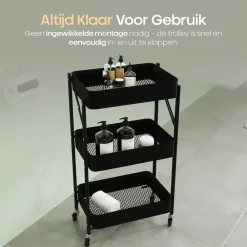 Trolleys-O'DADDY Keukentrolley inklapbaar