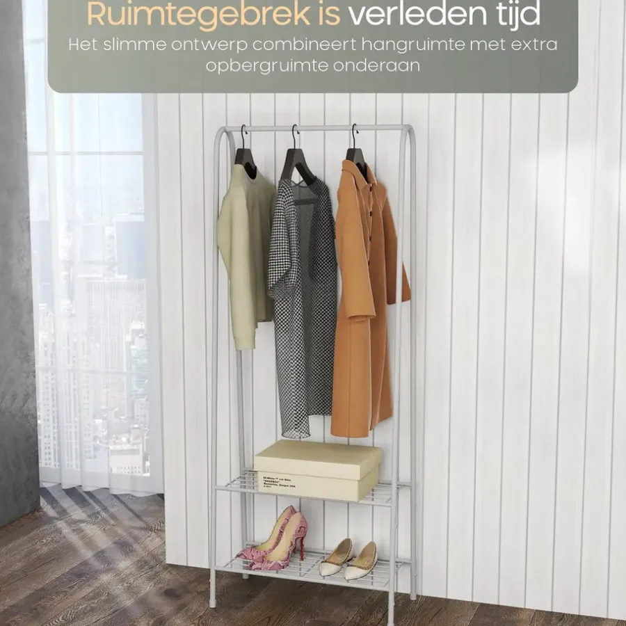 Kledingrekken|Kledingrekken-O'DADDY Kledingrek Staand - Garderoberek met Kledingstang