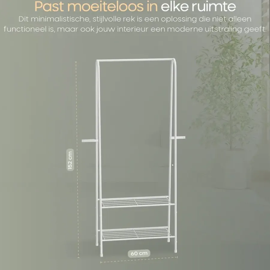 Kledingrekken|Kledingrekken-O'DADDY Kledingrek Staand - Garderoberek met Kledingstang