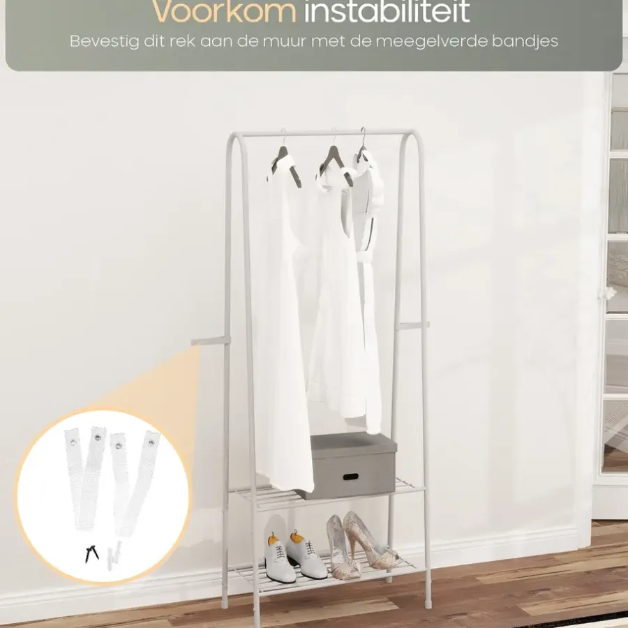 Kledingrekken|Kledingrekken-O'DADDY Kledingrek Staand - Garderoberek met Kledingstang