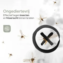 O'DADDY Lamellenhor 118x260 - Deurgordijn - zwart