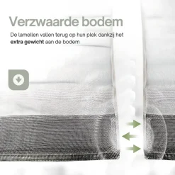 Raam En Deurhorren-O'DADDY Lamellenhor 150x260 - Deurgordijn - zwart