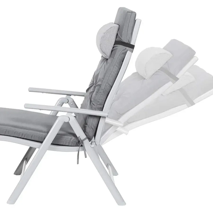 Ligbedden-O'DADDY Opvouwbaar Ligbed met Hoofdsteun - 183x60x39 cm - Grijs