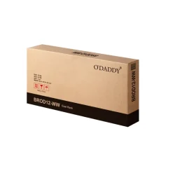 Kapstokken-O'DADDY Wandkapstok met 5 Haken - 66x30x27 cm - Hangend - Bruin