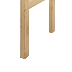 Wandkasten-Beliani OKARCHE - Badkamerkast - Lichthout - Bamboe