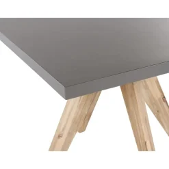 Tuinsets|Tuinsets-Beliani OLBIA - Tuinset voor 4 Vierkant - Grijs/Beige - Vezelcement
