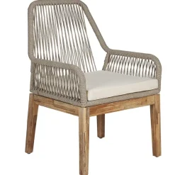Tuinsets|Tuinsets-Beliani OLBIA - Tuinset voor 4 Vierkant - Grijs/Beige - Vezelcement