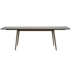 Rechthoekige Eettafels|Houten Eettafels-Leen Bakker Olivine Boas Verlengbare Houten Eettafel 150 cm - Gerookt Eiken
