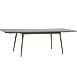Rechthoekige Eettafels|Houten Eettafels-Leen Bakker Olivine Boas Verlengbare Houten Eettafel 150 cm - Gerookt Eiken