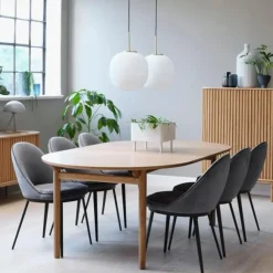 Leen Bakker Olivine Kjeld Verlengbare Houten Eettafel 190 cm - Naturel