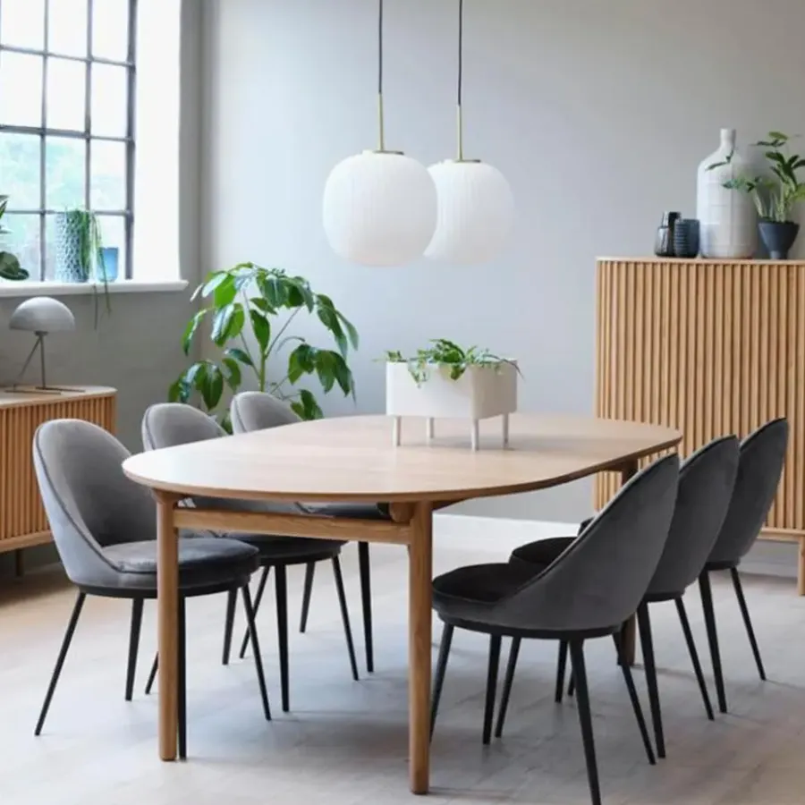 Leen Bakker Olivine Kjeld Verlengbare Houten Eettafel 190 cm - Naturel