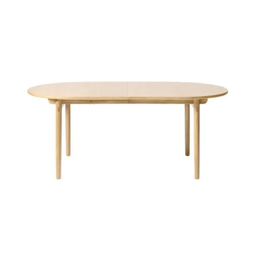 Leen Bakker Olivine Kjeld Verlengbare Houten Eettafel 190 cm - Naturel