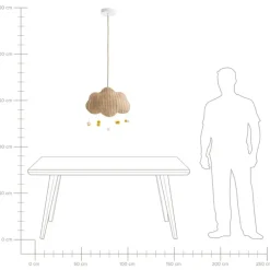 Leen Bakker ONON - Hanglamp - Naturel - Rotan