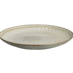 Leen Bakker Ontbijtbord Bodhi - beige stoneware - Ø21,5 cm