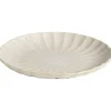 Borden-Leen Bakker Ontbijtbord Flora off-white stoneware - Ø21,5 cm