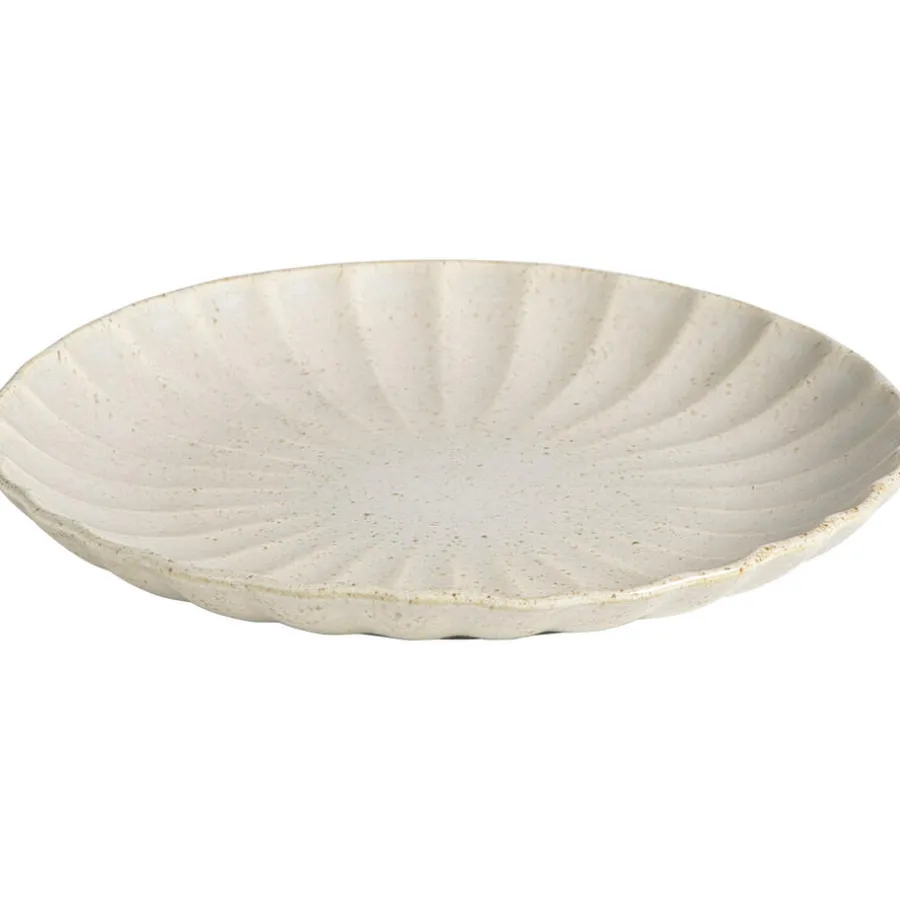 Borden-Leen Bakker Ontbijtbord Flora off-white stoneware - Ø21,5 cm