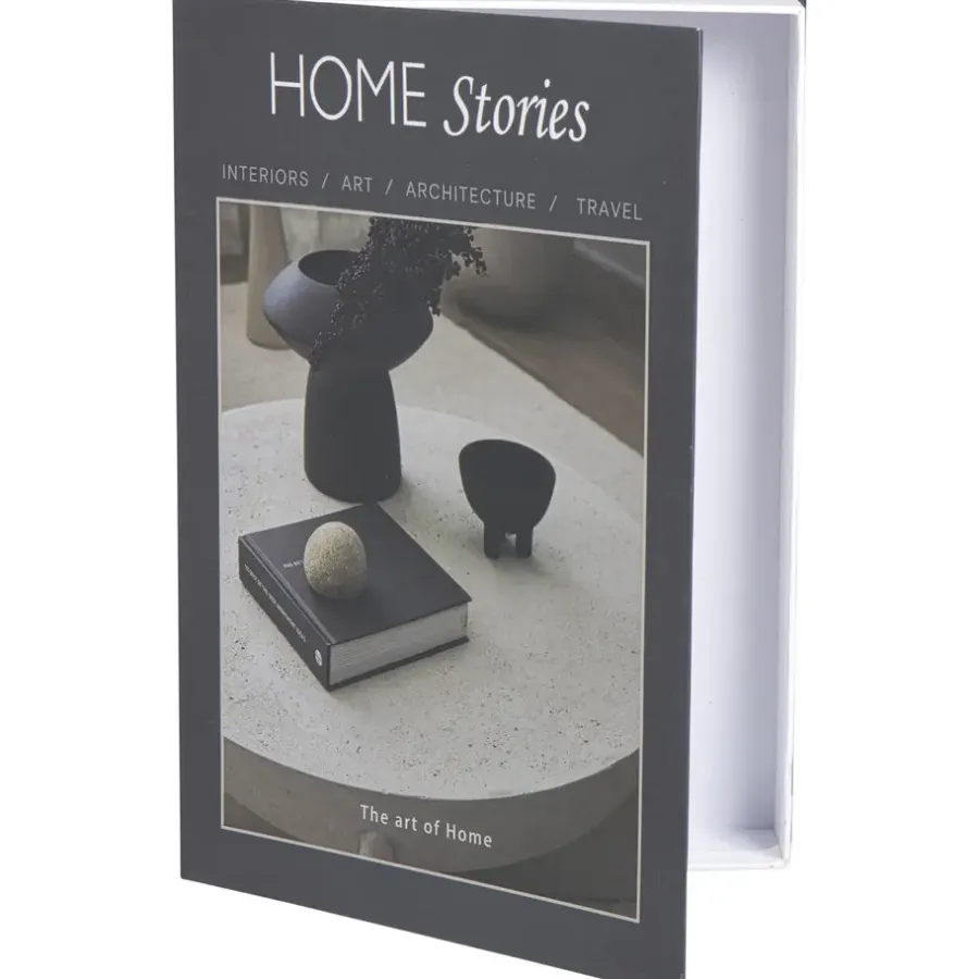 Leen Bakker Opbergboek At Home - zwart - 5x30x21 cm