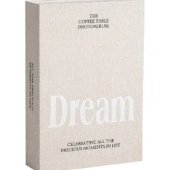 Leen Bakker Opbergboek Dream - naturel - 5x23x16 cm