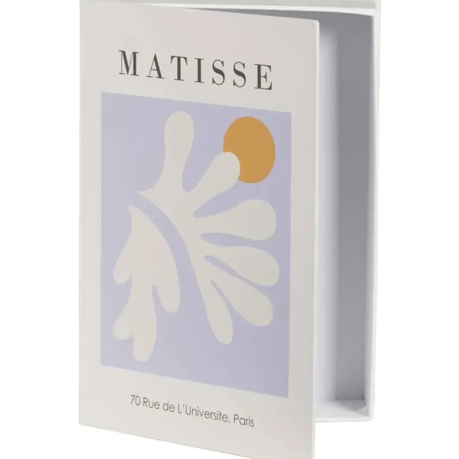 Beelden-Leen Bakker Opbergboek Matisse - lila - 5x23x16 cm