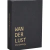 Beelden-Leen Bakker Opbergboek Wanderlust - zwart - 5x23x16 cm