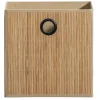 Leen Bakker Opbergbox Kenzi bamboe - naturel - 31x31x31 cm