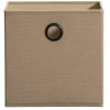 Leen Bakker Opbergbox Kenzi linnen - zand - 31x31x31 cm