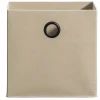 Leen Bakker Opbergbox Kenzi stof - zand - 31x31x31 cm