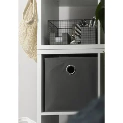 Leen Bakker Opbergbox Parijs - grijs - 31x31x31 cm