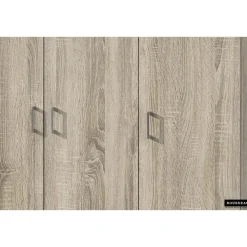 Wandkasten-Rousseau Opbergkast Ray 120cm met 3 deuren en 4 legplanken - sonoma eik