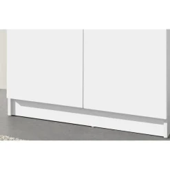 Rousseau Opbergkast Ray 80cm met 2 deuren en 4 legplanken - wit