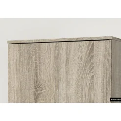 Rousseau Opbergkast Ray 60cm met 2 deuren en 4 legplanken - sonoma eik